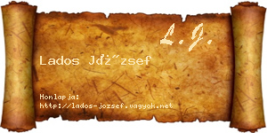 Lados József névjegykártya