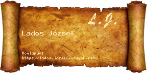 Lados József névjegykártya