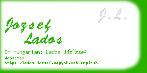 jozsef lados business card